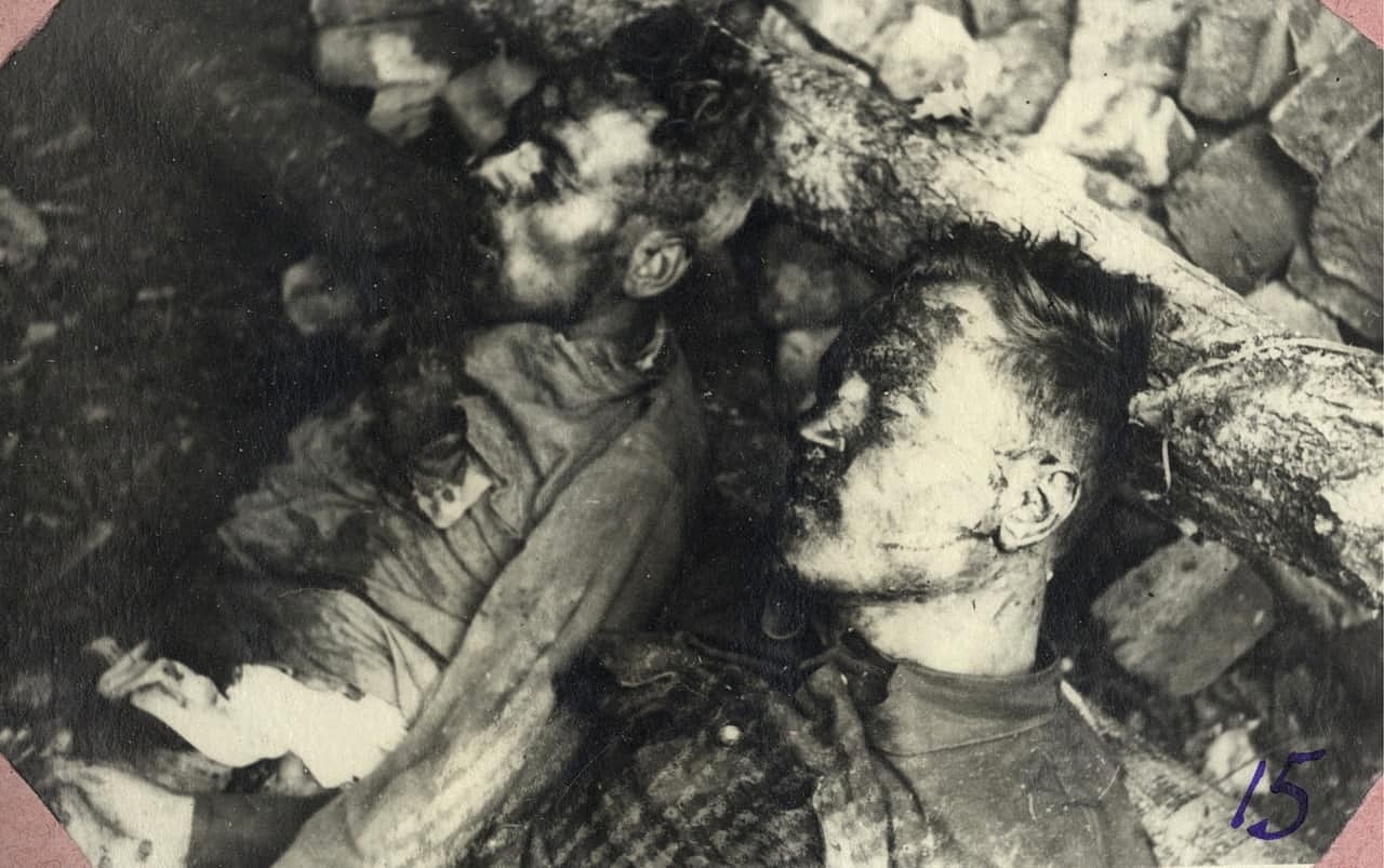 Фото загиблих повстанців "Марко" та "Гамалія"